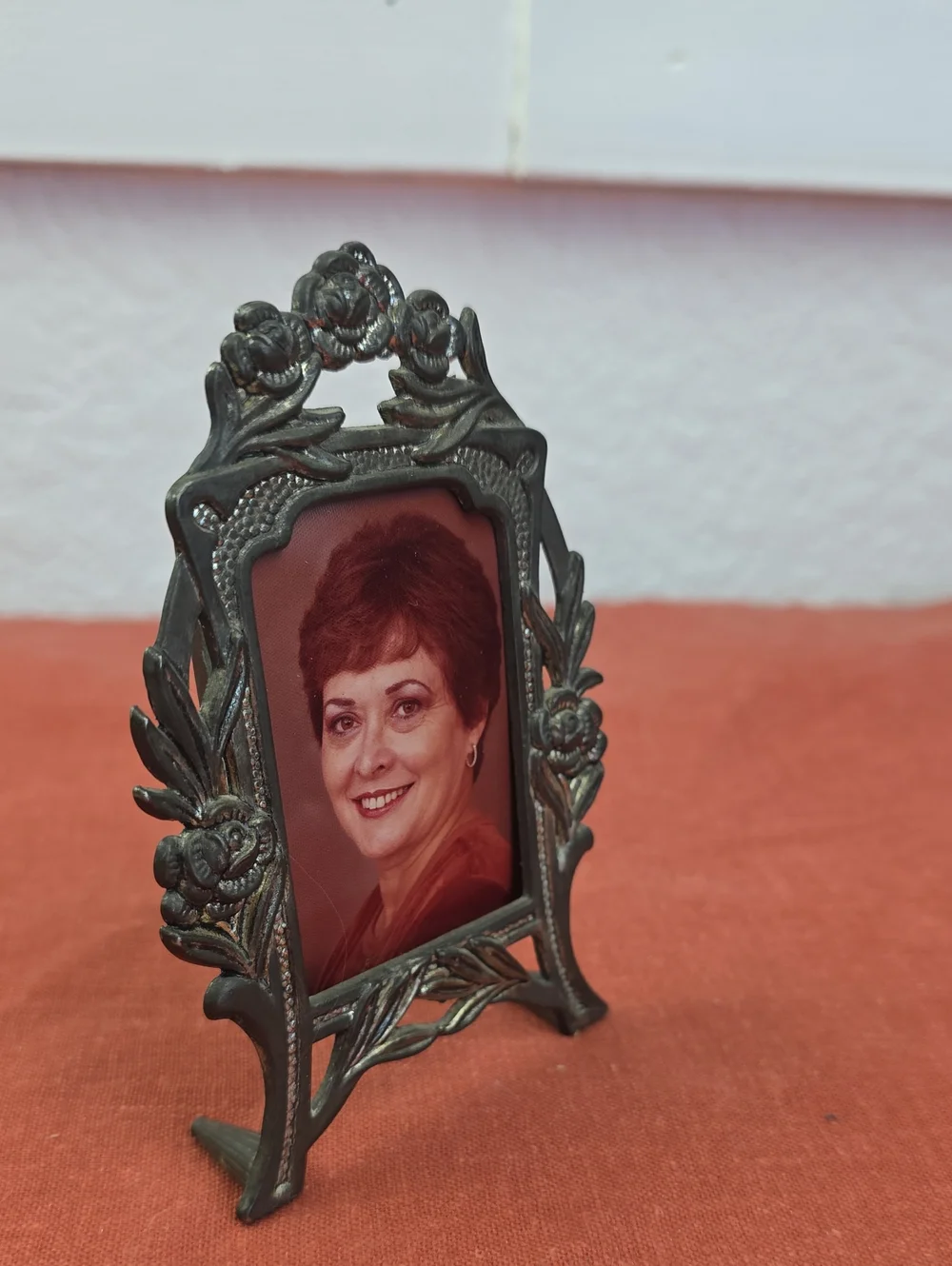 Vintage Miniature Metal Art Nouveau Frame